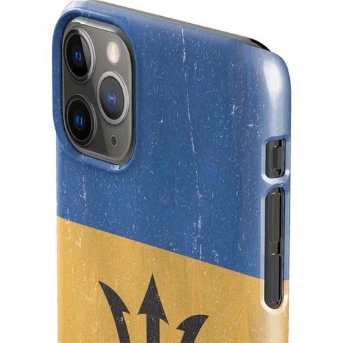 Barbados Flag Distressed iPhone 11 Pro Max Lite Case